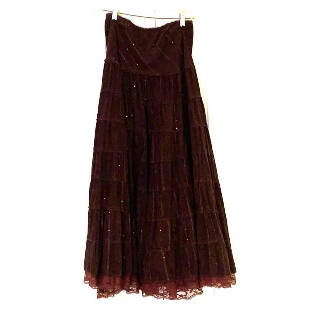 Western inspired corduroy skirt